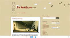 Desktop Screenshot of forthekidinme.com